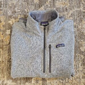Patagonia Men's Zip-Up  Better Sweater in Heather Gray